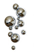 SILVER PLATED WALL SPHERES