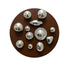 Liquid Silver Glass balls wall spheres
