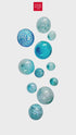 SEAFOAM WALL SPHERES-SET/11