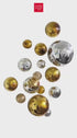 GOLD & SILVER WALL SPHERES
