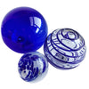 Cobalt Threads Clear 4.5-inch Glass Ball-Worldly Goods Too