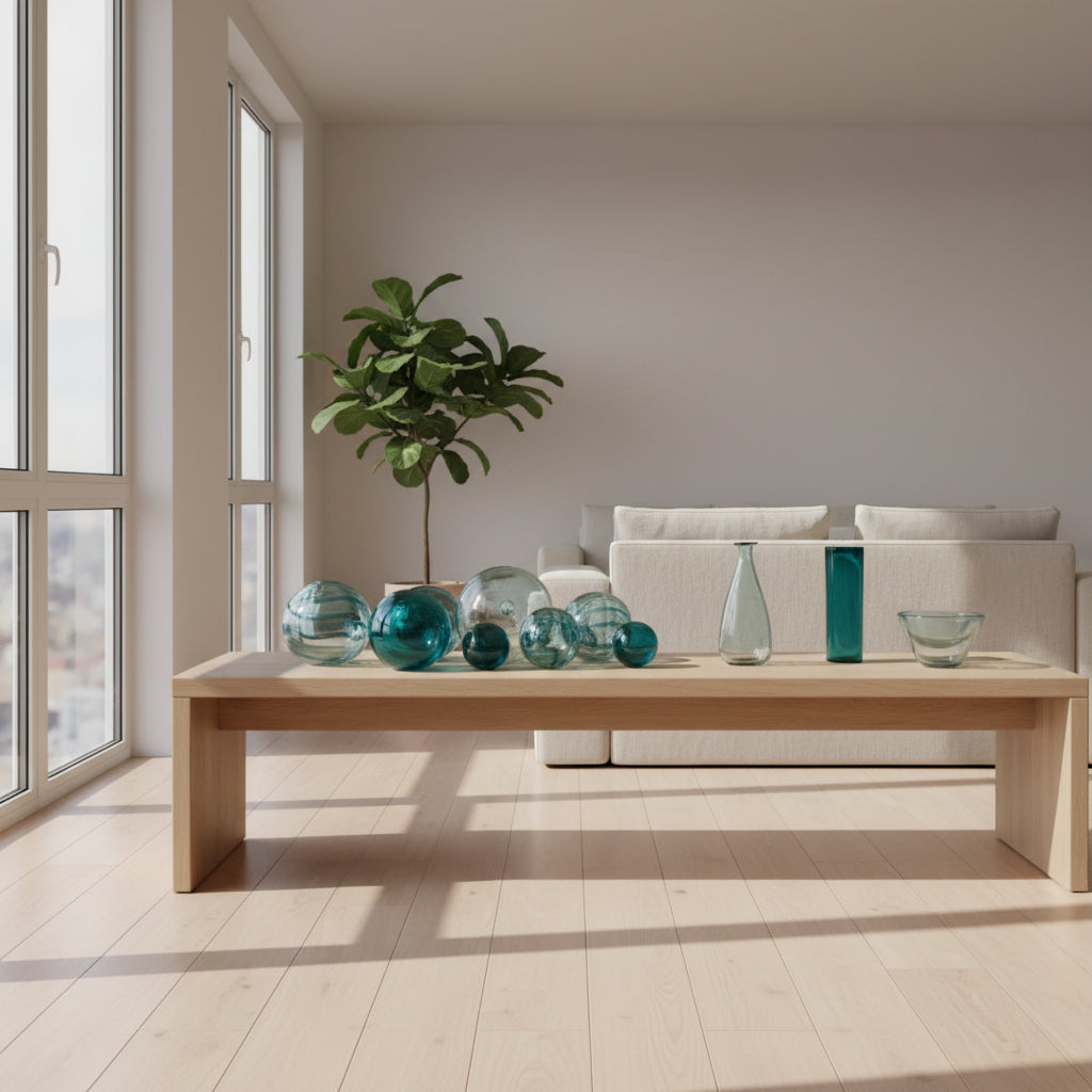 TEAL WALL SPHERES-SET/15