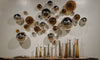 GOLD & SILVER GLASS BALLS WALL SPHERES - Worldly Goods Too