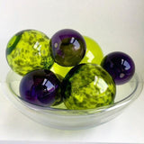 Sphere Set of 7 - Eggplant & Lime - Worldly Goods Too