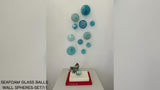 SEAFOAM WALL SPHERES-SET/11