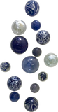 PURPILICIOUS LG. WALL GLASS BALLS SPHERES - Worldly Goods Too