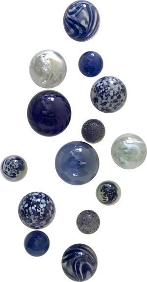 PURPILICIOUS LG. WALL GLASS BALLS SPHERES - Worldly Goods Too