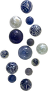 PURPILICIOUS LG. WALL GLASS BALLS SPHERES - Worldly Goods Too