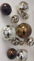 CHOCOLATE PLATED WALL SPHERES