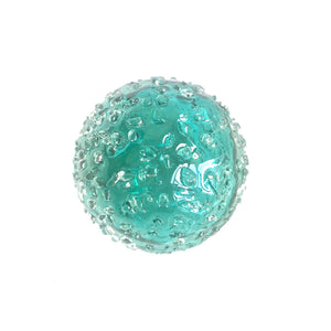 Sphere - 3" Iced Aqua - Worldly Goods Too