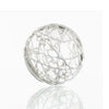 3"  COBWEB-WHITE Glass Ball - Worldly Goods Too