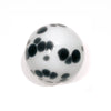 3" Sphere Whitewashed w/Black Milly Dots - Worldly Goods Too
