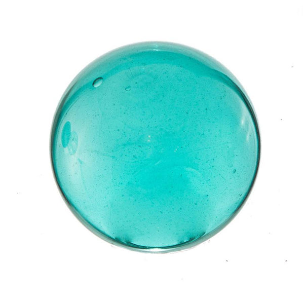 6"  TEAL Glass Ball - Worldly Goods Too