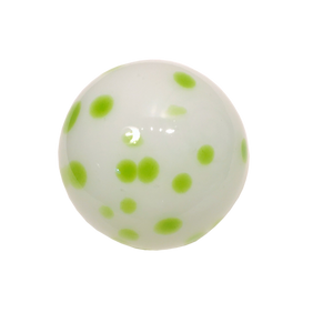 3"  WW W/LIME DOTS - Worldly Goods Too