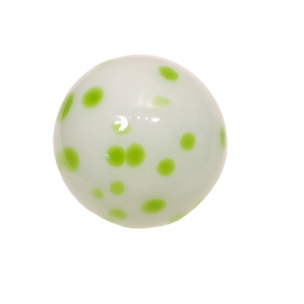 3"  WW W/LIME DOTS - Worldly Goods Too