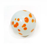 3"  WW W/TANGERINE DOTS - Worldly Goods Too