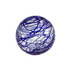 3"  COBWEB-COBALT Glass Ball - Worldly Goods Too