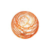 3"  COBWEB-TANGERINE Glass Ball - Worldly Goods Too