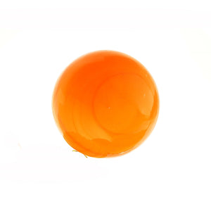 3"  TANGERINE OPAQUE Glass Ball - Worldly Goods Too