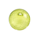3"  CRACKLE-LIME Glass Ball - Worldly Goods Too