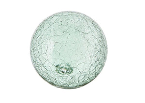3"  CRACKLE-MINT Glass Ball - Worldly Goods Too
