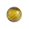 3"  TWIRLED-AMBER Glass Ball - Worldly Goods Too