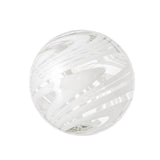 4.5"  PEARL SWIRL Glass Ball - Worldly Goods Too