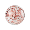 4.5"  SPECKLED-BERRY & WHITE Glass Ball - Worldly Goods Too