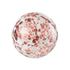 4.5"  SPECKLED-BERRY & WHITE Glass Ball - Worldly Goods Too