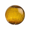4.5"  CRACKLE-AMBER Glass Ball - Worldly Goods Too