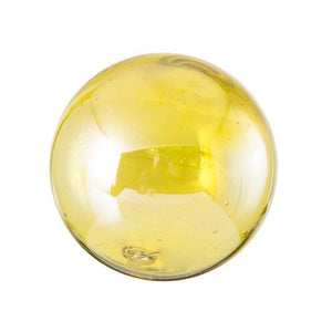 4.5"  LEMON LUSTER Glass Ball - Worldly Goods Too