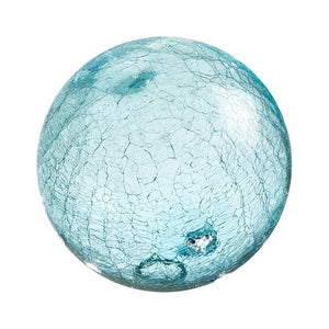 6"  CRACKLE-SKY Glass Ball - Worldly Goods Too