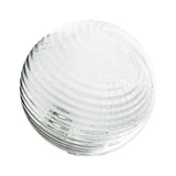 6"  TWIRLED-CLEAR Glass Ball - Worldly Goods Too