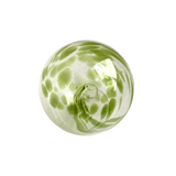 3"  DOT & DASH  OLIVE Glass Ball - Worldly Goods Too