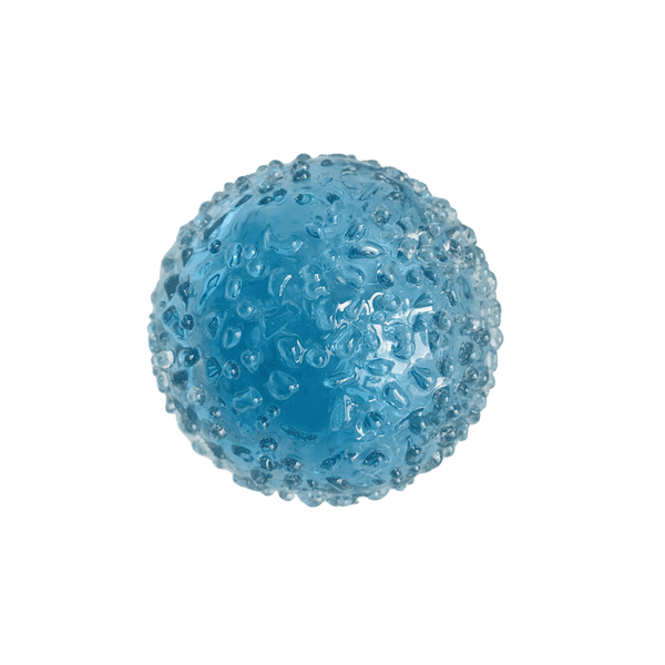 3"  ICED-TEAL Glass Ball - Worldly Goods Too