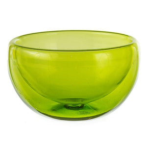 13"  CLEAR BOWL-LIME SPECIAL - Worldly Goods Too