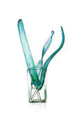 GLASS LEAVES S/3 AQUA - Worldly Goods Too