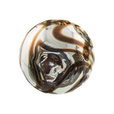 4.5"  SILVER W/CHOCOLATE SWIRL - Worldly Goods Too