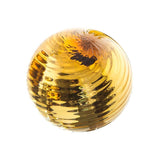 4.5"  AMBER TWIRLED PLATED - Worldly Goods Too