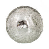 SILVER CRACKLE GLASS BALLS WALL SPHERES - Worldly Goods Too