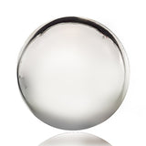BASIC SILVER GLASS BALLS WALL SPHERES S/9 - Worldly Goods Too