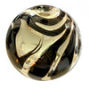 Sphere - 8" Silver w/Black Swirl - Worldly Goods Too