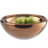 15"  LOW BOWL-CHOCOLATE PLATED - Worldly Goods Too