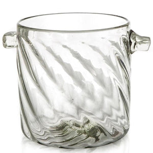 ICE BUCKET-TWIRLED CLEAR - Worldly Goods Too