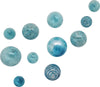 SEAFOAM GLASS BALLS WALL SPHERES-SET/11 - Worldly Goods Too