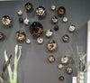 CHOCOLATE PLATED GLASS BALLS WALL SPHERES - Worldly Goods Too