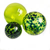 Glass Balls SPHERE SET/3-LIME & COBALT - Worldly Goods Too