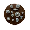 Liquid Silver Glass balls wall spheres - Worldly Goods Too