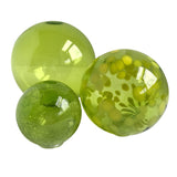 Glass Balls SPHERE SET/3-LIME & SPRITE - Worldly Goods Too