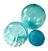 Glass Balls Sphere Set of 3 - Sky - Worldly Goods Too